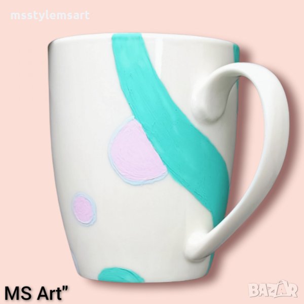 Ръчно рисувана порцеланова чаша, снимка 1