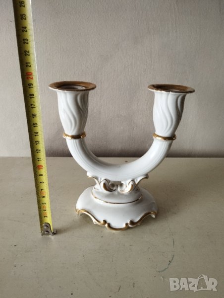 порцеланов свещник, снимка 1