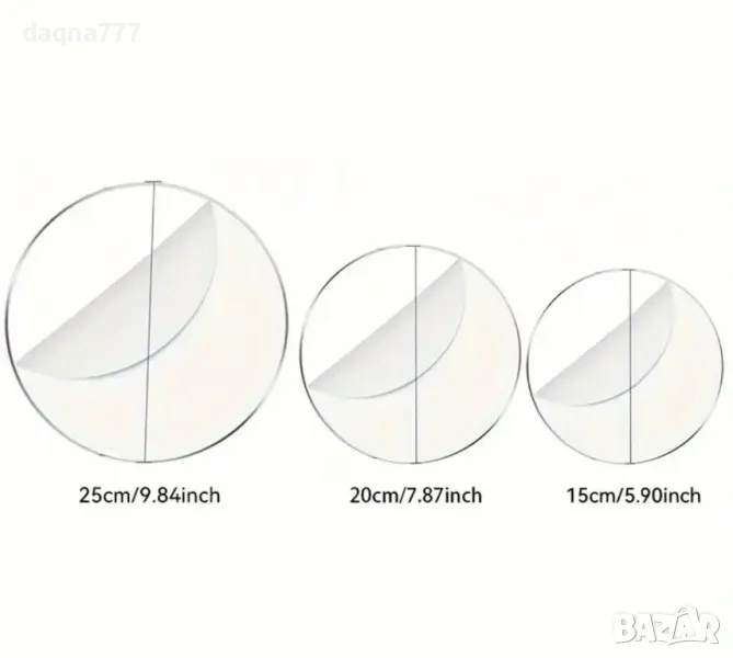 3 бр. Кръгъл Станд за торта от акрил, Мултифункционален, за украса на торта, глазура, изложба на дес, снимка 1