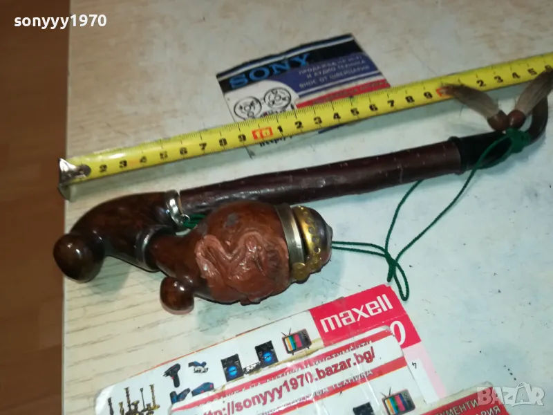 лула маркова лула с дърворезба 2401251609, снимка 1