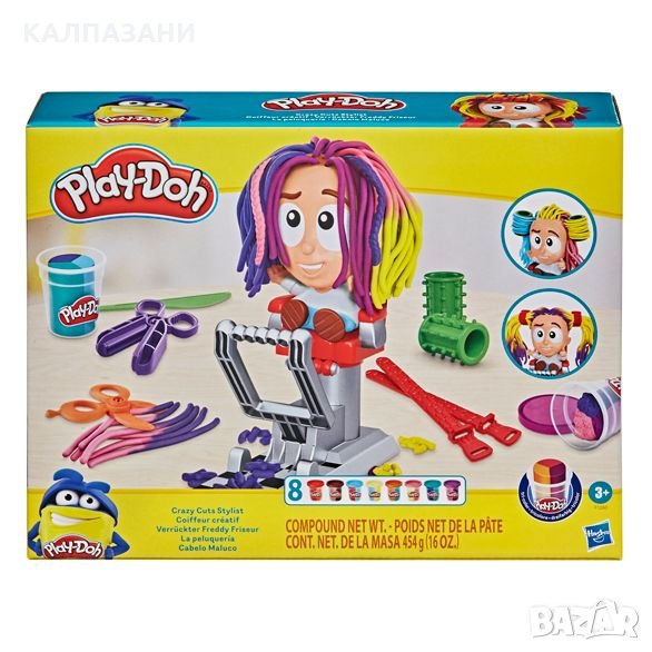 PLAY-DOH Игрален комплект Фризьорски салон за щури прически F1260, снимка 1