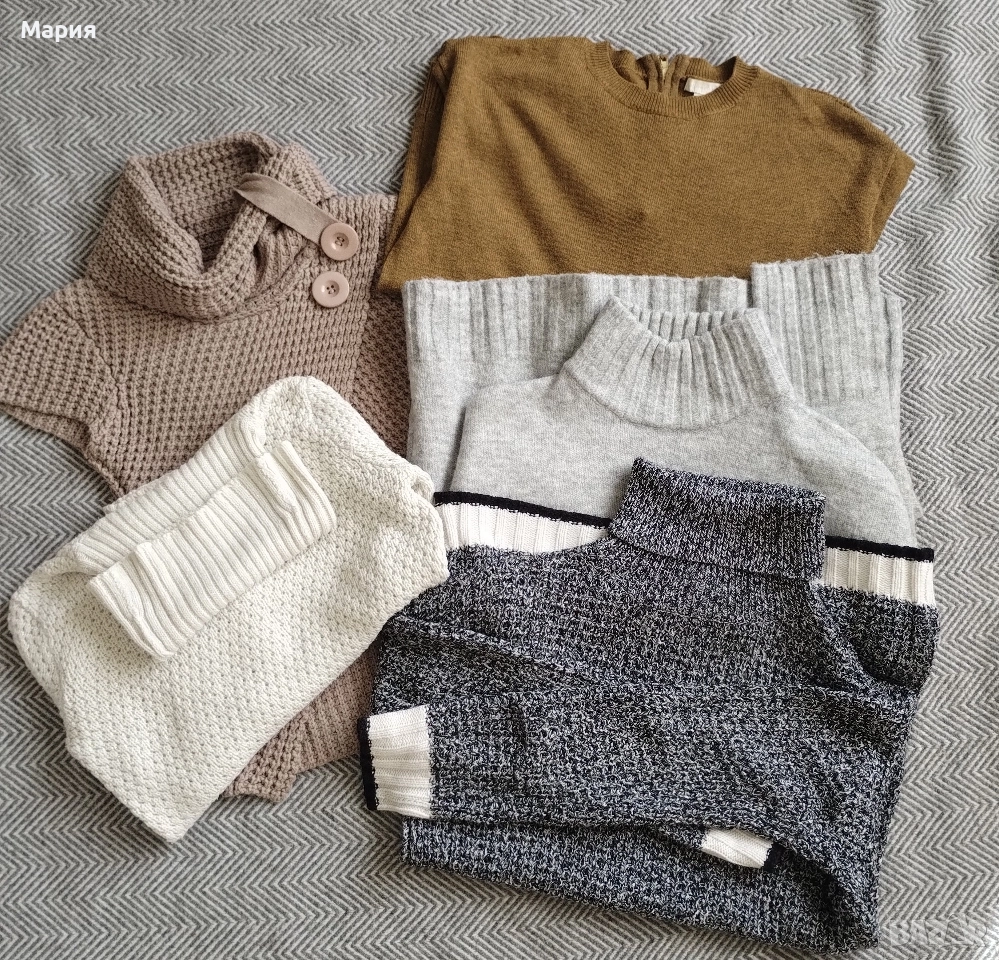 НМ, Zara блузки плетиво размер С, снимка 1