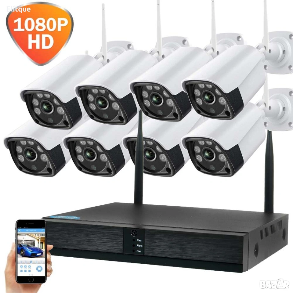 71028-1 5G Видеонаблюдение с 8 камери, снимка 1