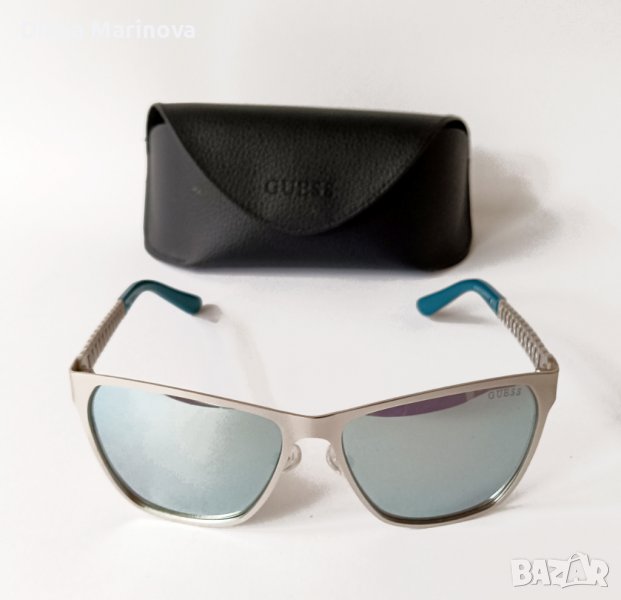 Слънчеви очила, сребристо и тюркоаз, снимка 1