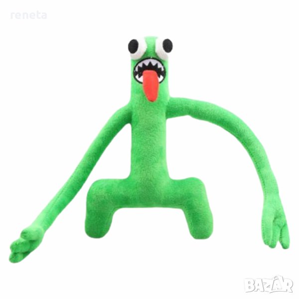 Играчка Rainbow friends, Плюшена, Зелен, 30 см, снимка 1