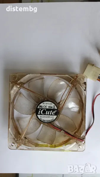 Вентилатор за компютър 12 см светещ, снимка 1