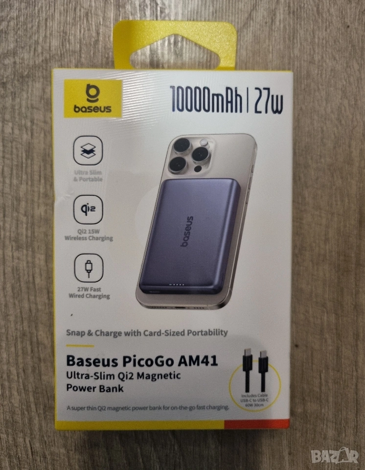 Power Bank Baseus PicoGo AM41 - 10000mAh | 27W , снимка 1