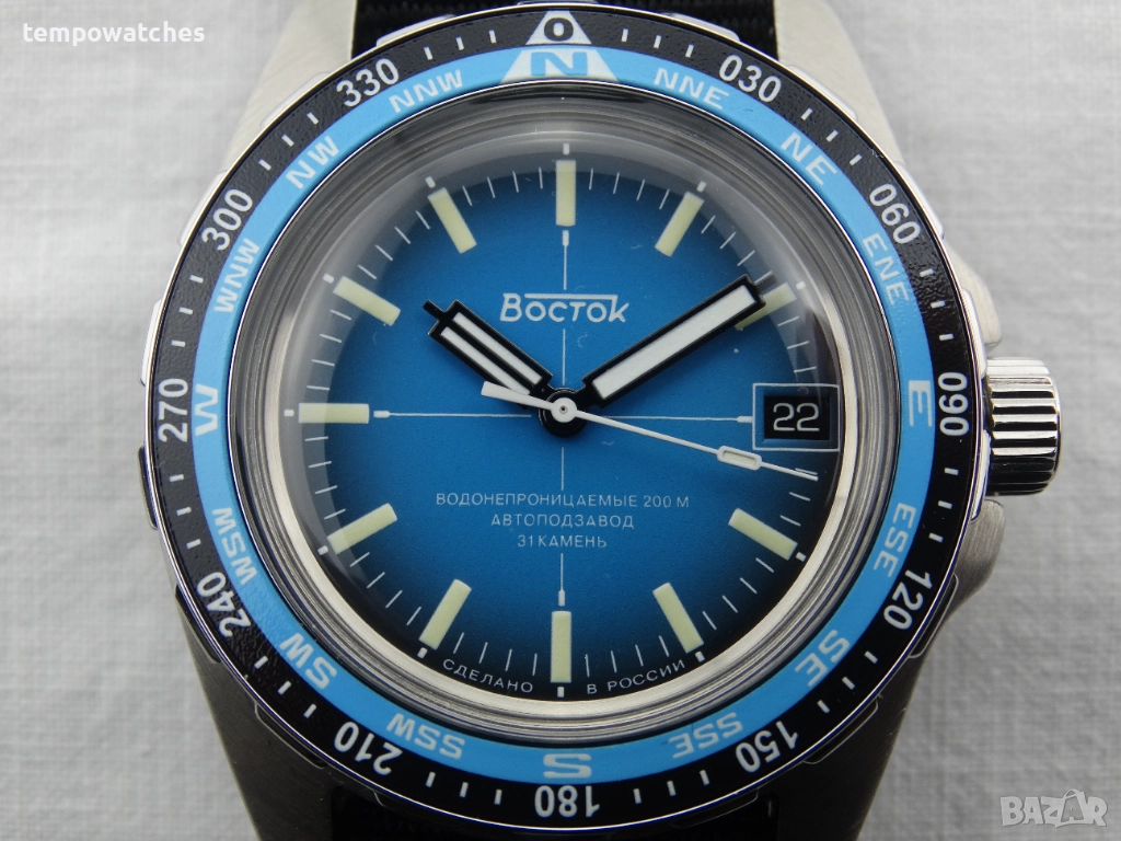 ВОСТОК АМФИБИЯ АВТОМАТИЧЕН- "Турист" ref: 14054Б, снимка 1