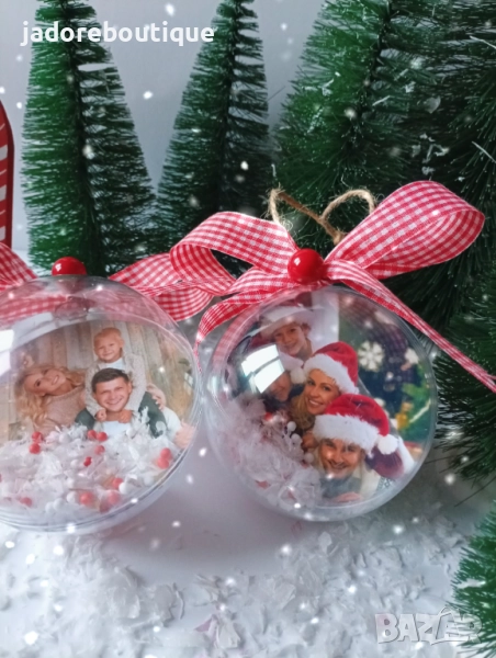 Коледна топка със снимка, снимка 1