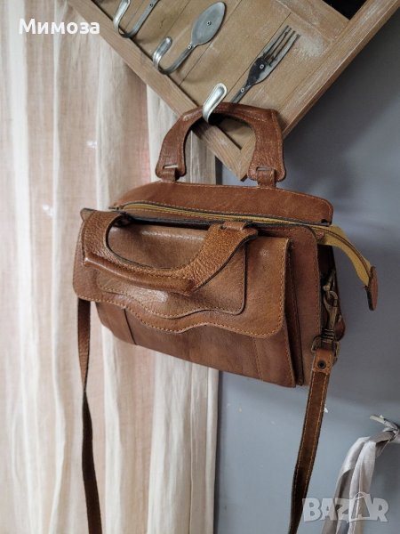 BEL SAC винтидж чанта ЕСТЕСТВЕНА КОЖА,, снимка 1
