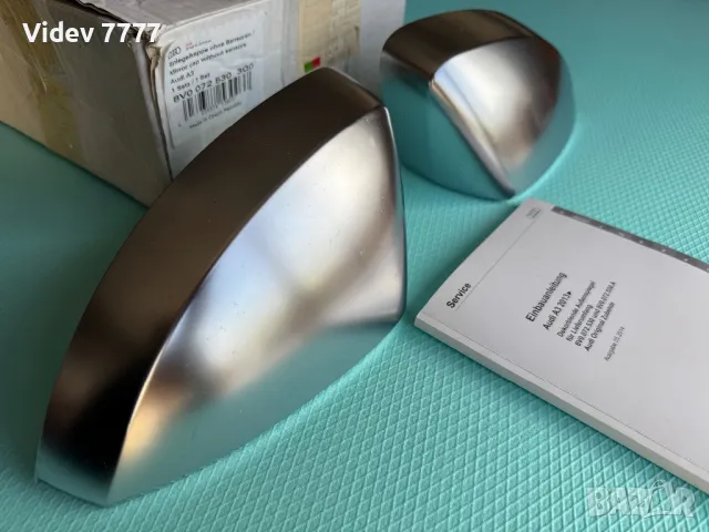 Оригинални Audi RS3 8V капаци за огледала Audi A3 8V / S3 8V Алуминиев мат хром, снимка 2 - Аксесоари и консумативи - 49963342