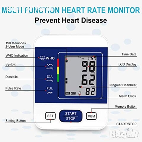 Апарат за кръвно налягане CAZON, снимка 9 - Уреди за диагностика - 41918076