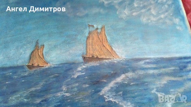 Хлебаров картина смесена техника , снимка 2 - Картини - 41359682