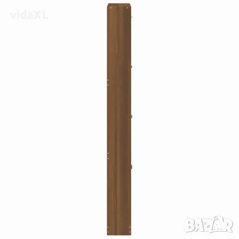 vidaXL Шкаф за обувки, кафяв дъб, 59x17x150 см, инженерно дърво, снимка 5 - Шкафове - 56147122