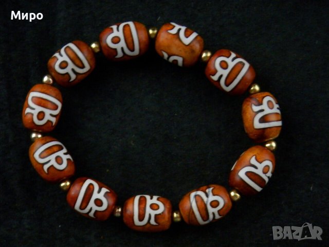 ТИБЕТ НЕПАЛ ХИМАЛАИ ДЗИ МЪНИСТА ''БОГ НА БОГАТСТВОТО'' ГРИВНА, снимка 5 - Гривни - 41228225