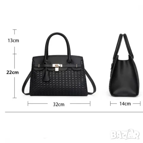 Дамска чанта Kailey Black, снимка 9 - Чанти - 47924329