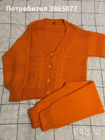 Спешно! Почти нов плетен комплект oversize – комплект/по отделно ❄️