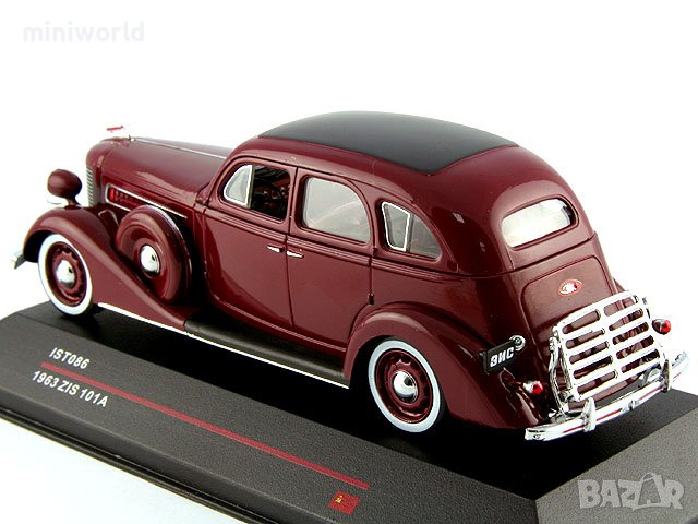 ЗИС-101A 1936 - мащаб 1:43 на IST Models моделът е нов в PVC дисплей-кейс, снимка 2 - Колекции - 41723884