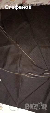 Черен габардин на черно райе, снимка 3 - Други - 52813914