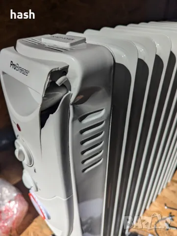 Маслен радиатор 2500W, с транспортен дефект, снимка 3 - Радиатори - 48203521