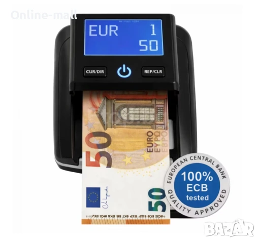 Професионален Автоматичен Детектор за Фалшиви Банкноти AL-130A – 6-степенна Проверка, EUR/USD и Функ, снимка 3 - Друга електроника - 53244006