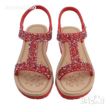 Дамски сандали на клин, 4цвята , снимка 17 - Сандали - 41025553