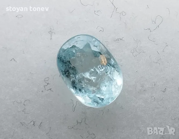 Рядък син Параиба турмалин със силен блясък - 1.37кт.! Сертификат! Нов!, снимка 3 - Други - 49927240