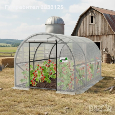 Оранжерия със стабилна поцинкована рамка - професионална защита за вашите култури, снимка 8 - Оранжерии - 53750845