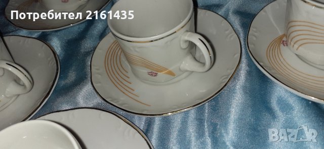 Български порцеланови чаши за късо кафе от времето на соца. , снимка 3 - Сервизи - 39386576