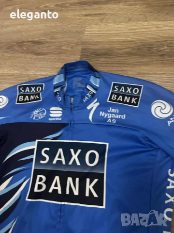 Мъжко Вело MTB джърси Sportful Specialized Saxo Bank цял цип , L размер , снимка 3 - Спортни дрехи, екипи - 50850480