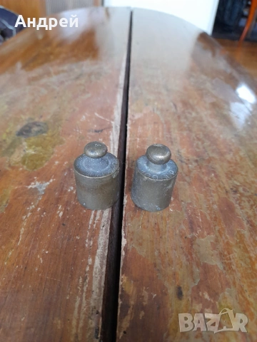 Стара месингова мерка,мерки за кантар, снимка 2 - Други ценни предмети - 53418358