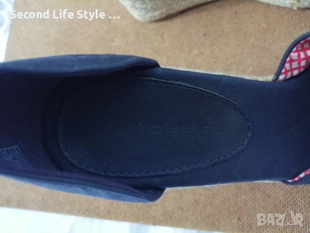 № 38 Tommy Hilfiger оригинални дамски еспадрили сандали на платформа, естествена кожа, снимка 11 - Сандали - 53111577