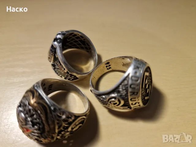 османски пръстен 925 сребро 3 броя, снимка 8 - Пръстени - 48631568