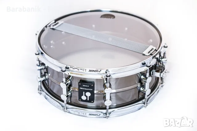  Чисто ново барабанче 14х5.75 Sonor Kompressor Brass , снимка 2 - Ударни инструменти - 56327500