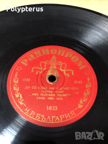 Стара българска шеллакова плоча