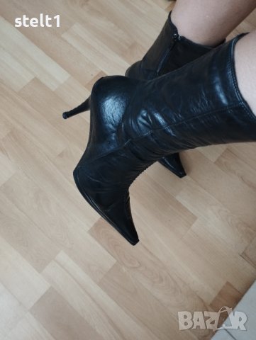 Красиви боти от естествена кожа-37, снимка 3 - Дамски боти - 17290856