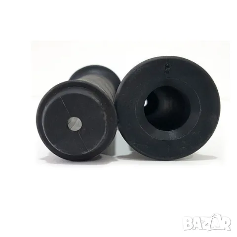 Черни гумени дръжки за мотор 115 mm без крайни тапи, снимка 2 - Аксесоари и консумативи - 55866112