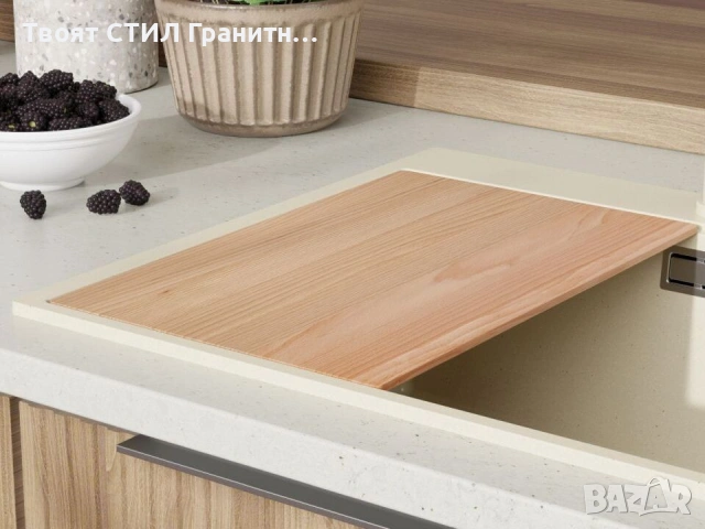 Кухненска Мивка от гранит  Осло XL 500 x 580 mm - Бежов, снимка 7 - Други - 37573371