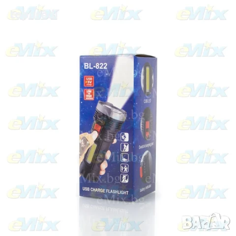Акумулаторен фенер BL-822, снимка 6 - Други - 50723610