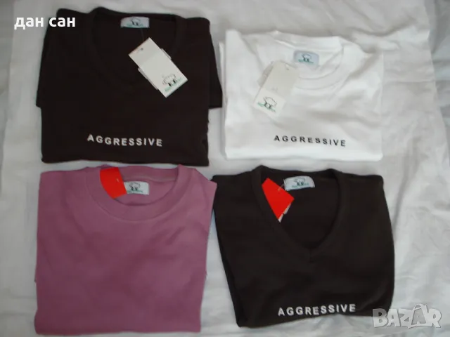 марка Aggressive L лилаво, снимка 3 - Тениски - 48940374