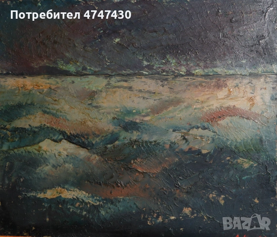 Атанас Коцев маслени бои нощен пейзаж , снимка 8 - Картини - 53646991