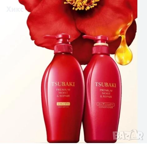 SHISEIDO TSUBAKI Premium Moist & Repair шампоан и балсамс масло от японска камелия