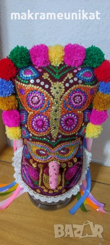 Кукерска маска, гугла, нова, Новодел, декорация, снимка 6 - Други - 53152997