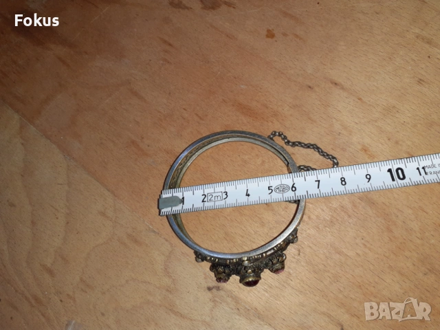 Старинна дамска гривна накит, снимка 7 - Антикварни и старинни предмети - 53273542