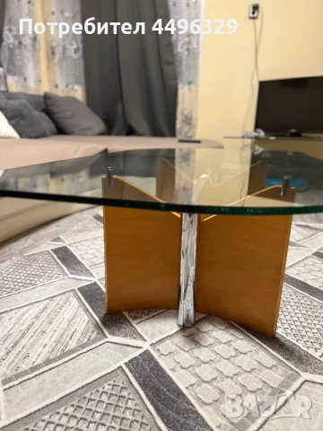 Холна Стъклена маса , снимка 4 - Маси - 50757860