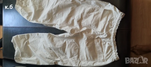 Летен бял панталон( спортен тип), снимка 2 - Панталони - 51006670