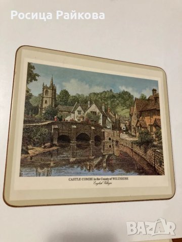 Подложки за горещи съдове “ English Villages , снимка 3 - Антикварни и старинни предмети - 48429536