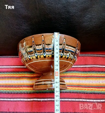 Троянска керамика фруктиера с кратунки , снимка 5 - Антикварни и старинни предмети - 50152347