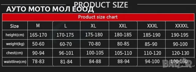 Мото Протекторна Ризница - регулируема S/М/L/XL/2XL/3XL., снимка 8 - Аксесоари и консумативи - 50307093