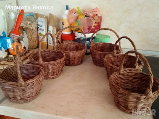 МАЛКИ РЪЧНО ПЛЕТЕНИ КОШНИЧКИ , снимка 5 - Декорация за дома - 43926116